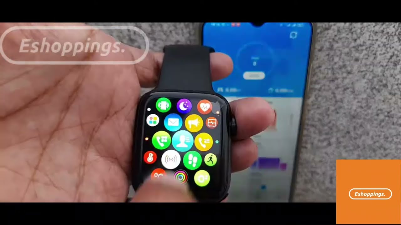 W26 Plus Smart Watch 2021 | Connect Mobile | Monitor Blood Pressure Oxygen Heart Rate | Eshoppings