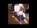 Kid spills apple juice