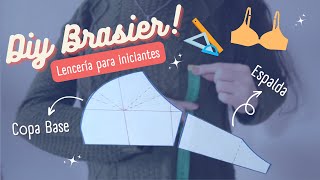 PATRONAJE básico de BRASIER 📏✂️ Te comparto todo lo que sé | Mis Moldes 🧡