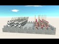 SKY ARENA ARMIES vs 30x SPARTANS - Animal Revolt Battle Simulator