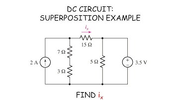 12. DC CIRCUIT: SUPERPOSITION ANALYSIS EXAMPLE [Hayt Practice 5.1]