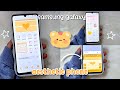 how to have an aesthetic phone。.:*♡🌻 ✨️ yellow theme 💛 samsung galaxy a06
