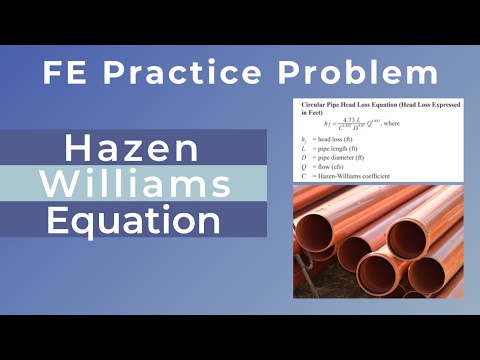 Head Loss in a Pipe | FE Exam Review Problem #3