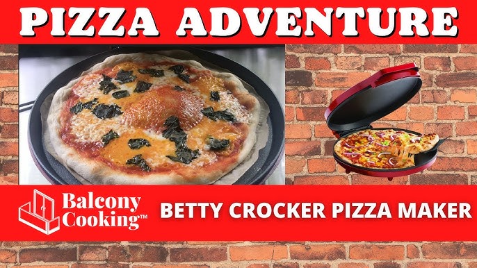 Betty Crocker BC-2958CR Non-Stick Pizza Maker - 1440W - Red