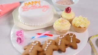 Find out how to master simple cake decorating techniques such as
swirls, dots and lines using a piping bag with the help of bbc good
food cookery team. t...