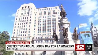 Quieter-than-usual lobby day at the Virginia General Assembly