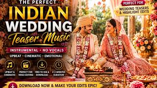 Wedding Teaser Music 2026 | Indian Cinematic Instrumental for Wedding Video Editing