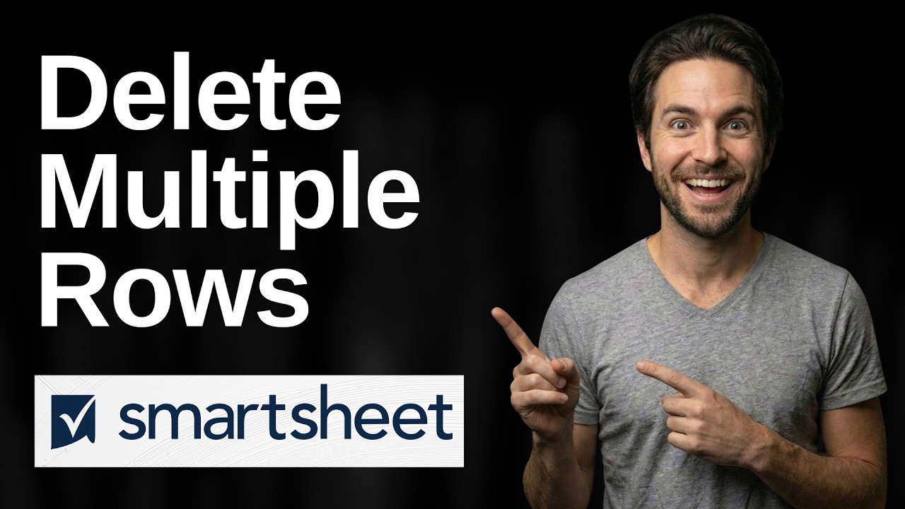 How To Delete Multiple Rows In Smartsheet (2026 Easy Guide) - YouTube