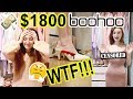 I SPENT $1800 AT BOOHOO!! HUGE HAUL AND TRY ON (57 ITEMS!)