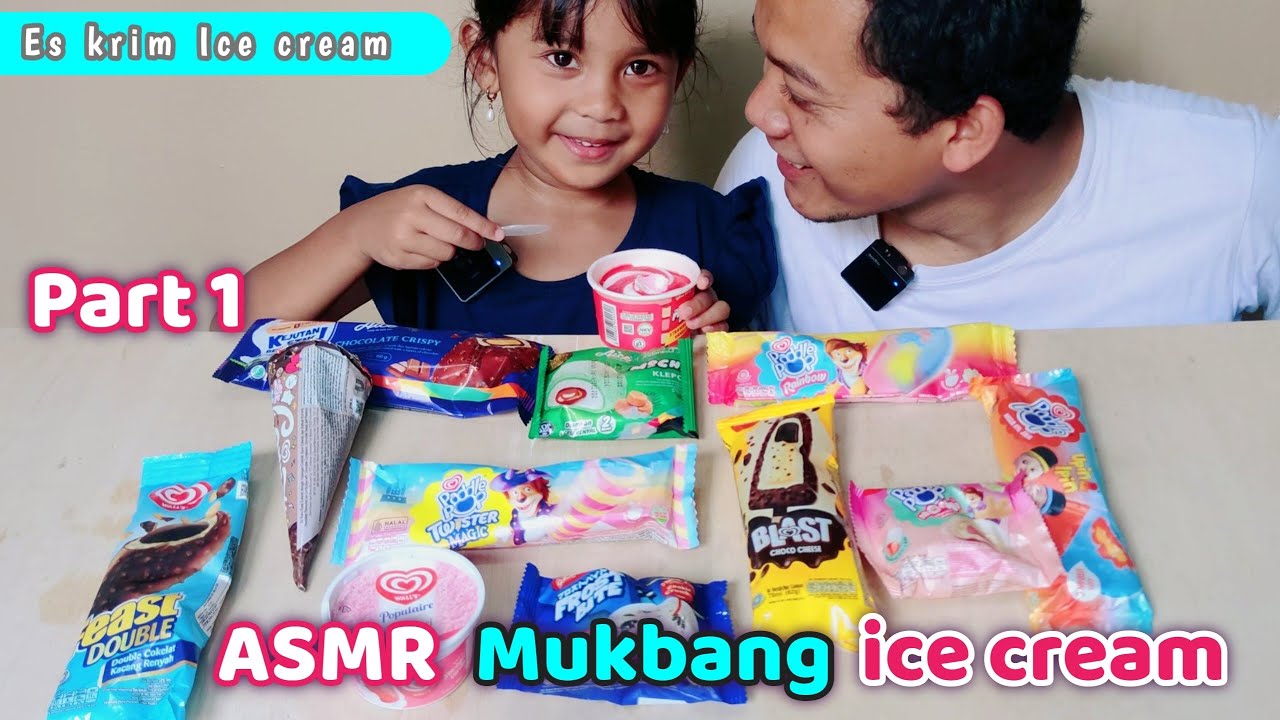ASMR Makan Es KRIM | ice cream Walls, choco cheese, padle pop, glico, AICE, CORNETTO 