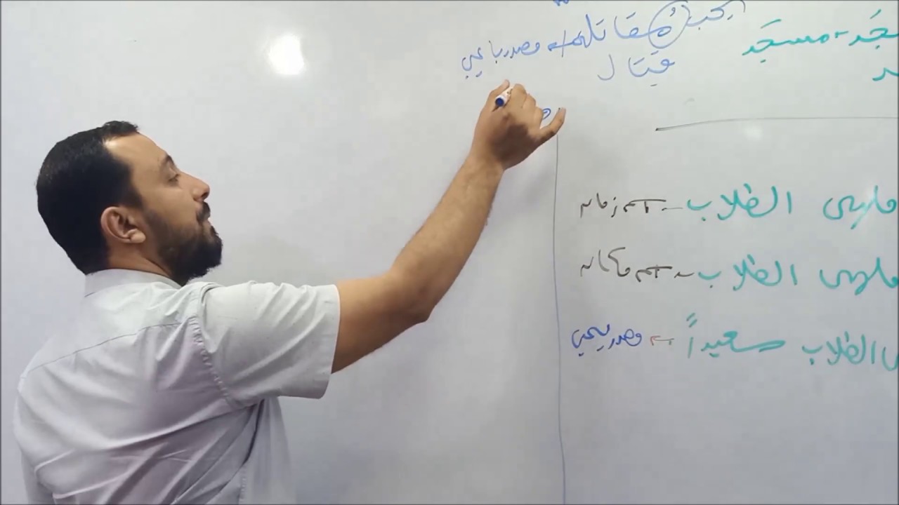 الفرق بين المصدر الميمي واسم المكان والزمان - الأستاذ وليد محسن