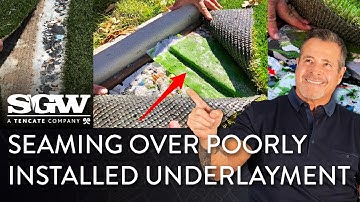 Seaming Synthetic Turf Playground Series - Part 2 - Seaming Overly Poorly Installed Underlayment