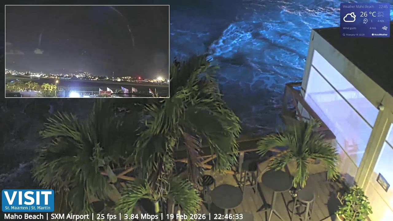 LIVE SXM Airport February 19 ✈️ -  Maho Beach Sint Maarten