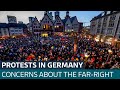 German cities brought to standstill by mass protests against growing far-right AfD party | ITV News