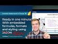 Income Statement - Ready in 1 minute with embedded formulas, formats and styling using JSON