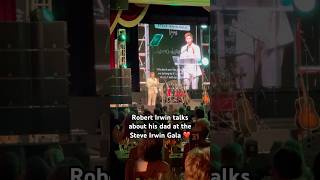 Robert Irwin talks about his dad at the Steve Irwin Gala in Las Vegas. ❤️ #robertirwin #steveirwin