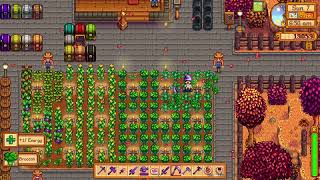 Eat Food that increases Farming skill to increase the quality of your harvested crops for profits