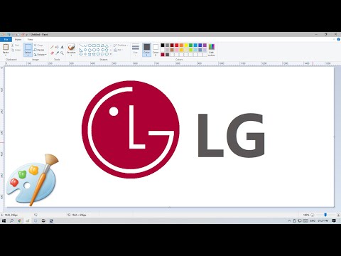How to draw LG Logo in MS Paint | Ms Paint | Easy step |