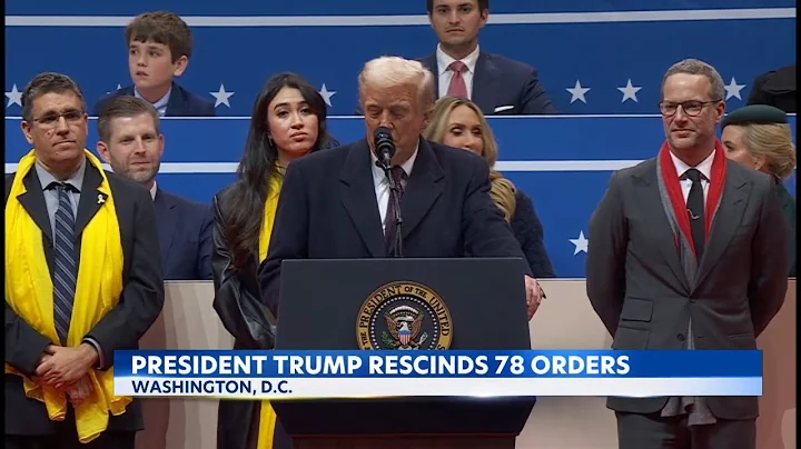 Inauguration Day: Trump signs first round of executive orders