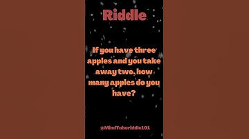 #riddles  #riddleswithanswers  #riddlesinenglish  #mindtube riddle  #logicriddles #brainteasers