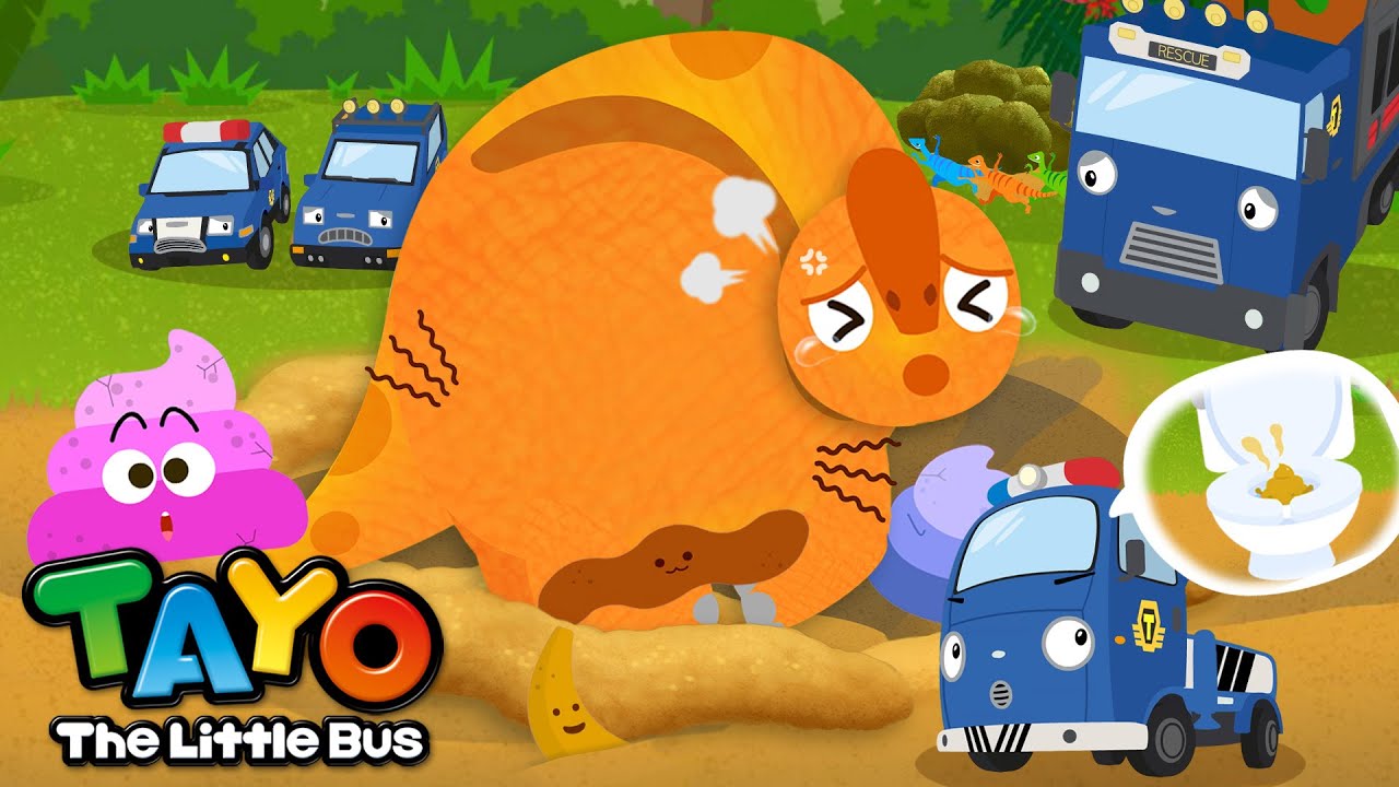 Toilet for Dinosaurs🦖🦕💩 | Blue Rescue Team in Dino World | Learn Dinosaurs | Tayo Episode Club