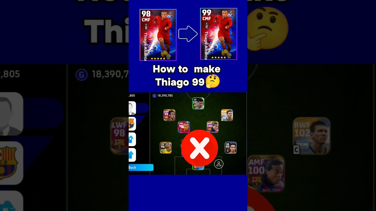 How to train thiago 99 in efootball 2024