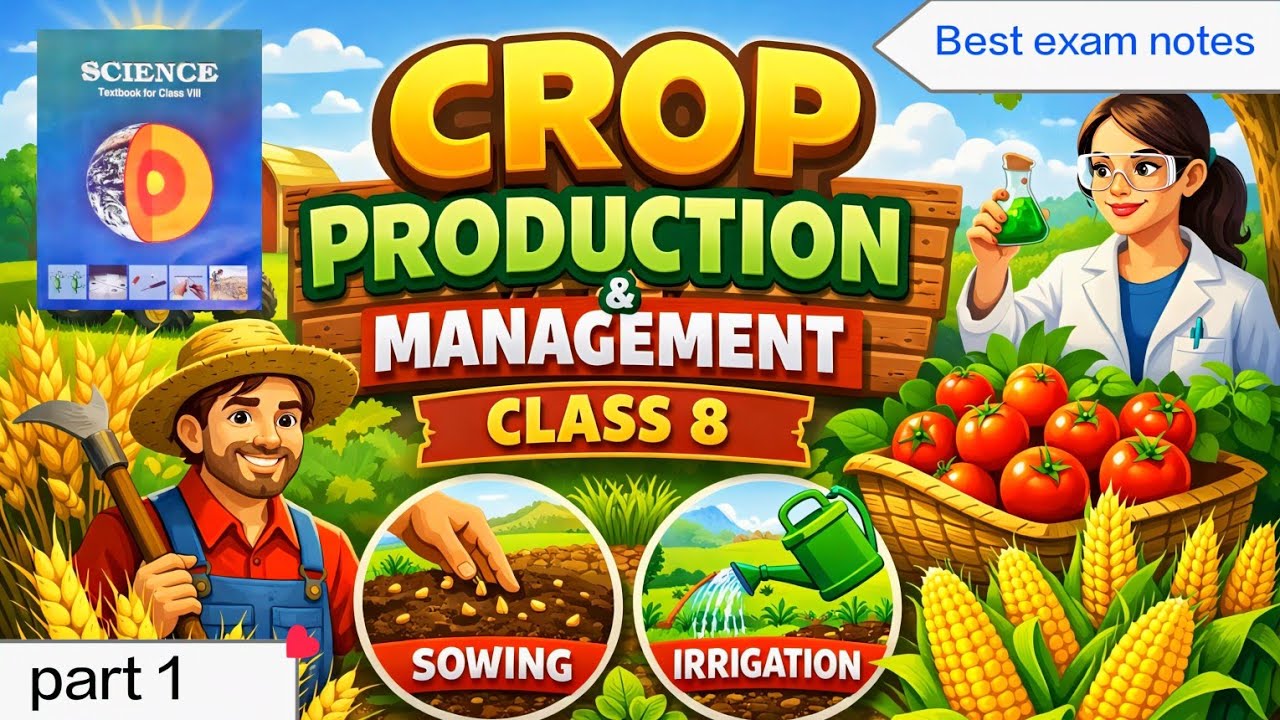 crop production and management class 8 | crop production and management notes |