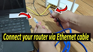 How to Connect Laptop to router using Ethernet Cable