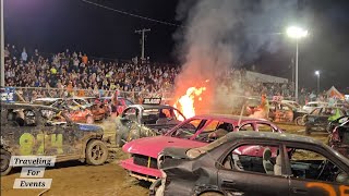 Brown County Fair Demolition Derby Day 2 2026 | MASSIVE FIRE, WRECKS & CHAOS!