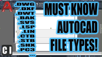AutoCAD FILE TYPES Explained! (Must-Know Extensions/Files!)