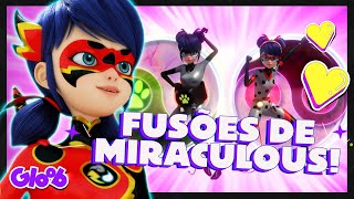 Compilado Das Fusões De Miraculous Heróis Miraculosos As Aventuras De Ladybug Mundo Gloob