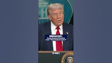 Thumbnail of President Trump declares DC police under "direct federal control"