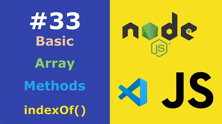 JavaScript for Beginners #33 indexOf() Method for Arrays