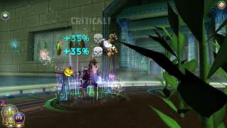 [Wizard101] The heal back is insane for my level [Ominous Scarecrow Casting on My Death Alt]