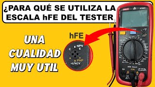 What is the hFE scale on a multimeter used for? And how can I obtain this data without a multimeter?