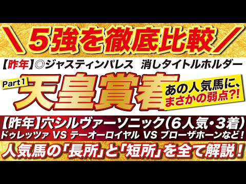 天皇賞春 2024 【予想】ドゥレッツァ VS テーオーロイヤル VS ブローザホーンなど！人気５強が持つ「長所」と「短所」を徹底解説！