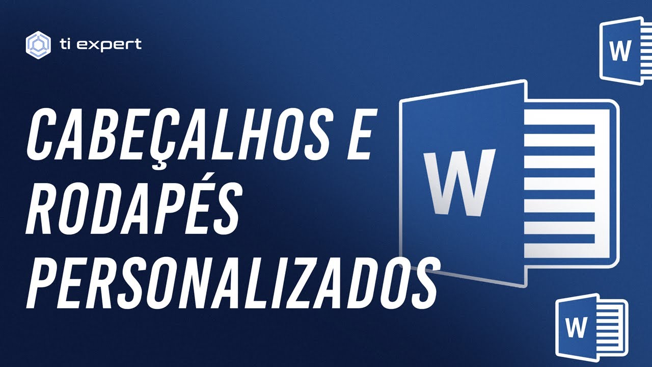 Criar cabeçalhos e rodapés personalizados no Word - YouTube