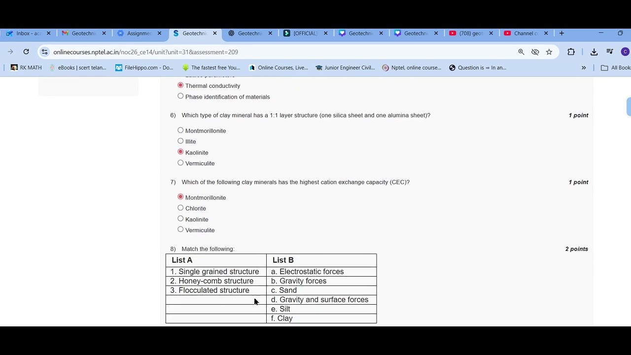 Geotechnical Engineering - 1 Assignment- 03 (Week-3) - YouTube