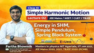 TBJEE 2026 Physics Class- Simple Harmonic Motion I School Of Learning Agartala