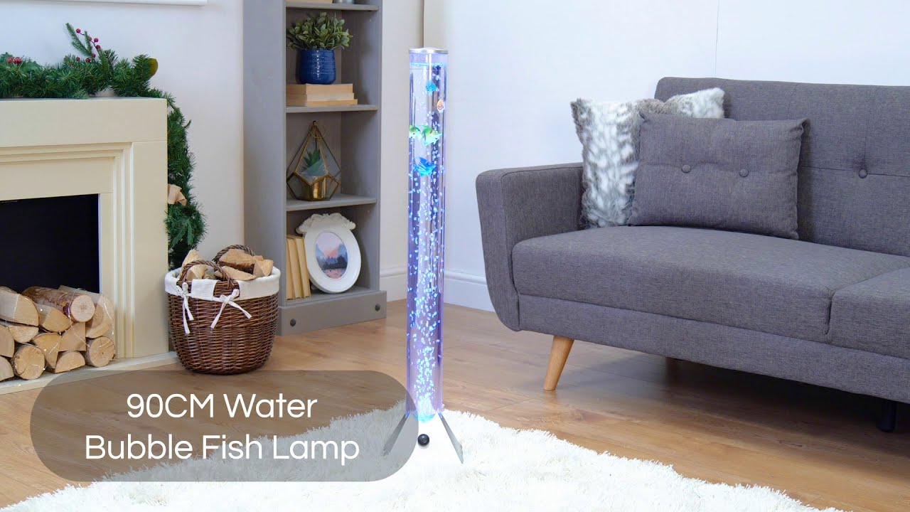 120cm Colour Lighting LED Novelty Bubble Tower Fish Lamp