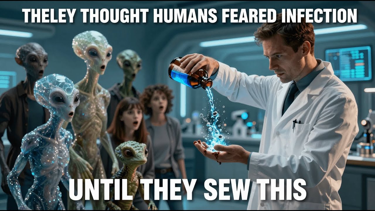 Alien Students Thought Humans Feared Infection, Until Seeing a Human Clean Their Wounds with Alcohol