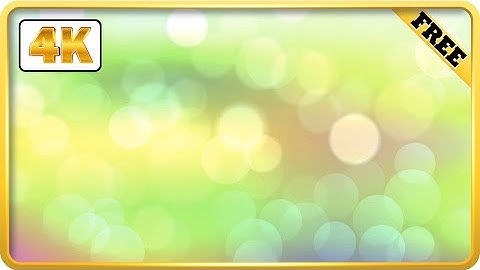 Green bokeh background loops