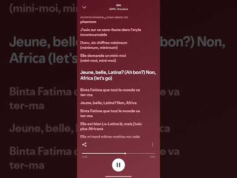 GIMS SPA FT THEODORA lyrics 🖤 paroles 🏴‍☠️ #gims #spa #theodora #lyrics 