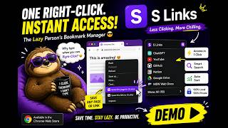This Chrome Extension Saves You Hundreds of Clicks! 😎 | S Links Demo screenshot 4