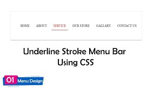 Celebrity Menu Design #01 - Underline Stroke Effect | CSS Creative Menu Hover Effects | NoorHUB Profile