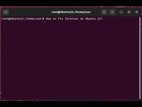 Как исправить Ubuntu не может открыть терминал (22.10)