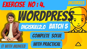 wordpress exercise 4 digiskills batch 5 | dstp 2.0 batch 5 wordpress exercise 4 solution