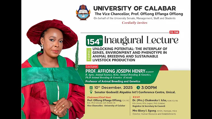 🔴 LIVE NOW | 154th Inaugural Lecture
