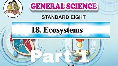 Class 8 General Science Lesson 18 Ecosystem Part 1