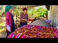 Yemek Tandır ekmek biberli ekmeği günlük vlog